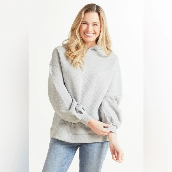 Sanctuary Tops - Sanctuary Quilted Sweatshirt - Size Medium